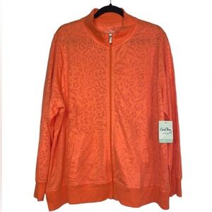 Coral Bay Women's Orange Jacket 2X NWT